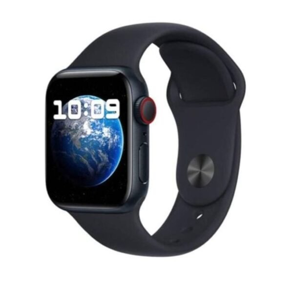 black smart watch for ios android with blood pressure monitor, alarm control, bluetooth call, received message and sports app
