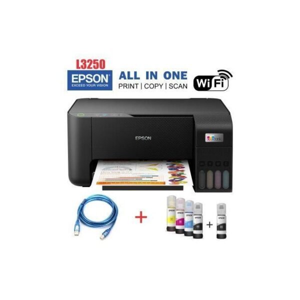epson ecotank l3250 a4 wireless printer (all in one), (1yr wrty)