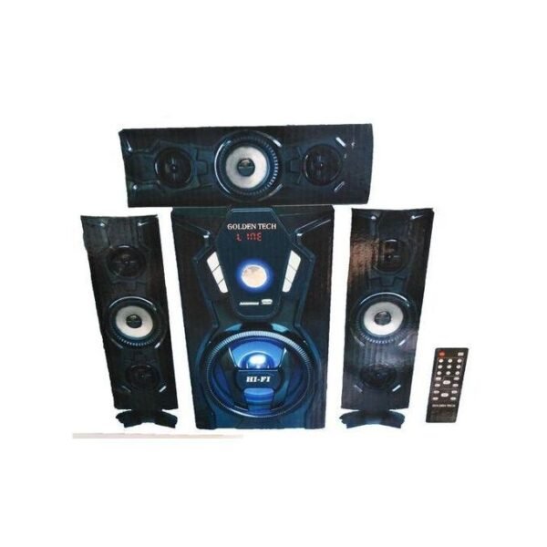 golden tech 3.1 hi fi multimedia speaker system fm/bt/usb