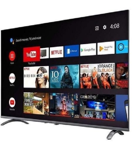 vitron vitron43" htc4388fs 43" inch tv frameless, bluetooth enabled, full hd ,smart android television, inbuilt decoder for local channels,wi fi connectivity, netflix youtube app store (1 year warranty) +free tv guard+bracket+extension